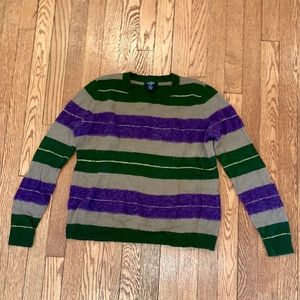 Lord & Taylor Striped Long Sleeve Sweater